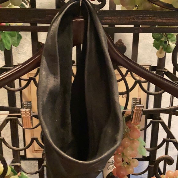 LEATHER BANDANA!! Black. Custom made. - Picture 8 of 9